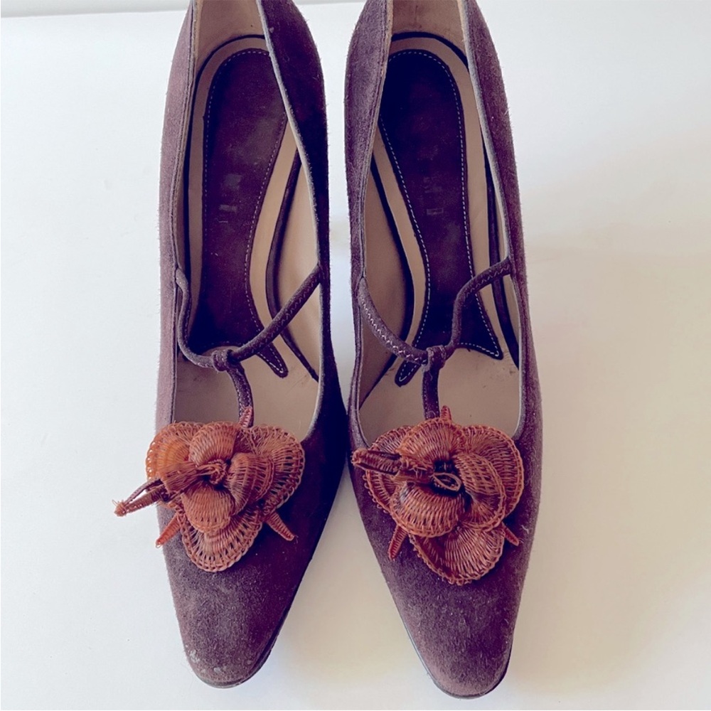 MARNI suede t strap pumps - Picture 4 of 6